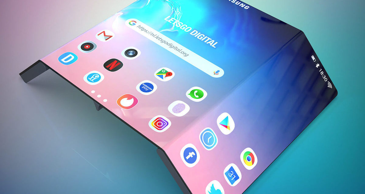 Samsung patenta un nuevo móvil plegable muy parecido al Huawei Mate X