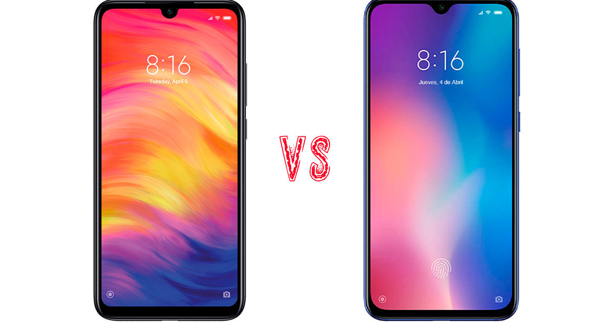 Comparativa Xiaomi Redmi Note 7 vs Xiaomi Mi 9 SE