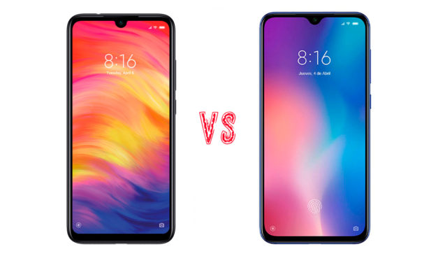 Comparativa Xiaomi Redmi Note 7 vs Xiaomi Mi 9 SE
