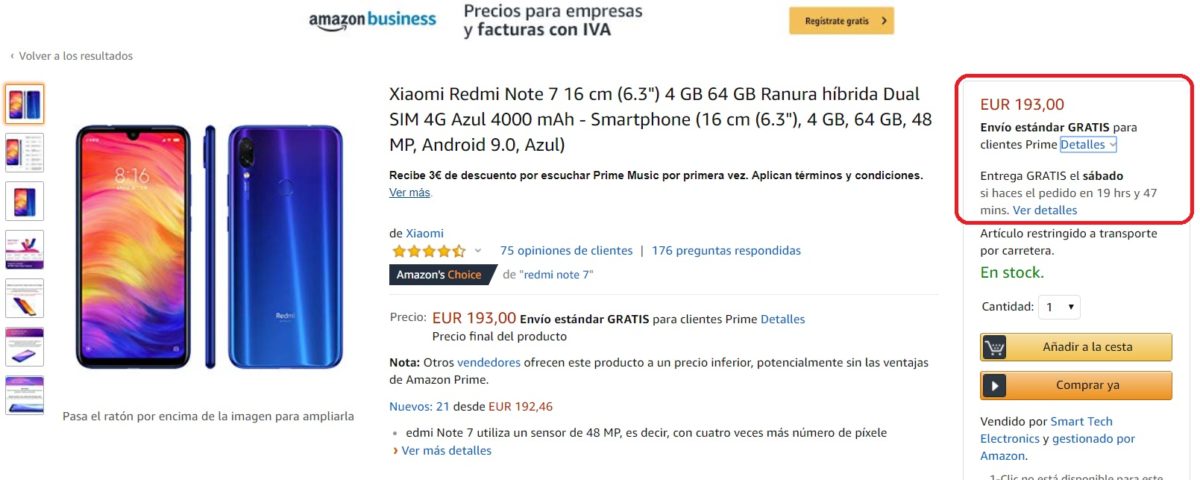 redmi note 7 amazon