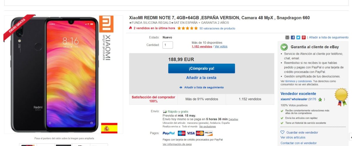 redmi note 7 ebay
