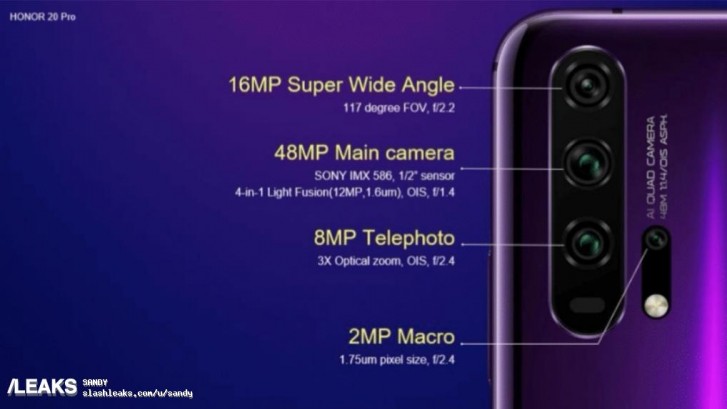 rumores honor 20 pro