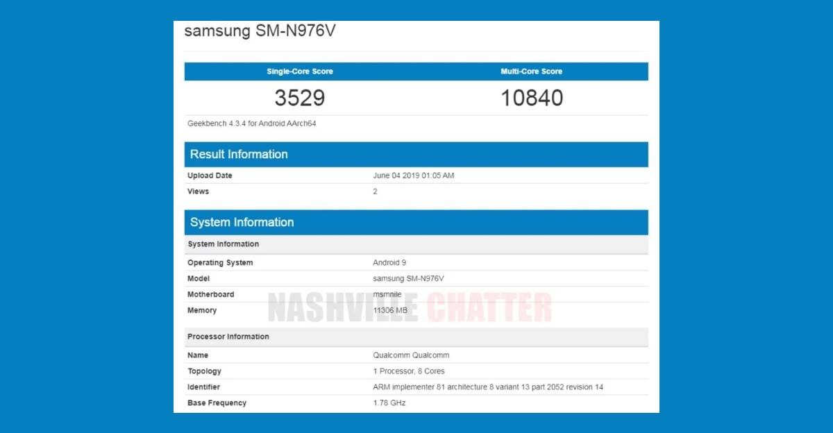 benchmark galaxy note 10 pro