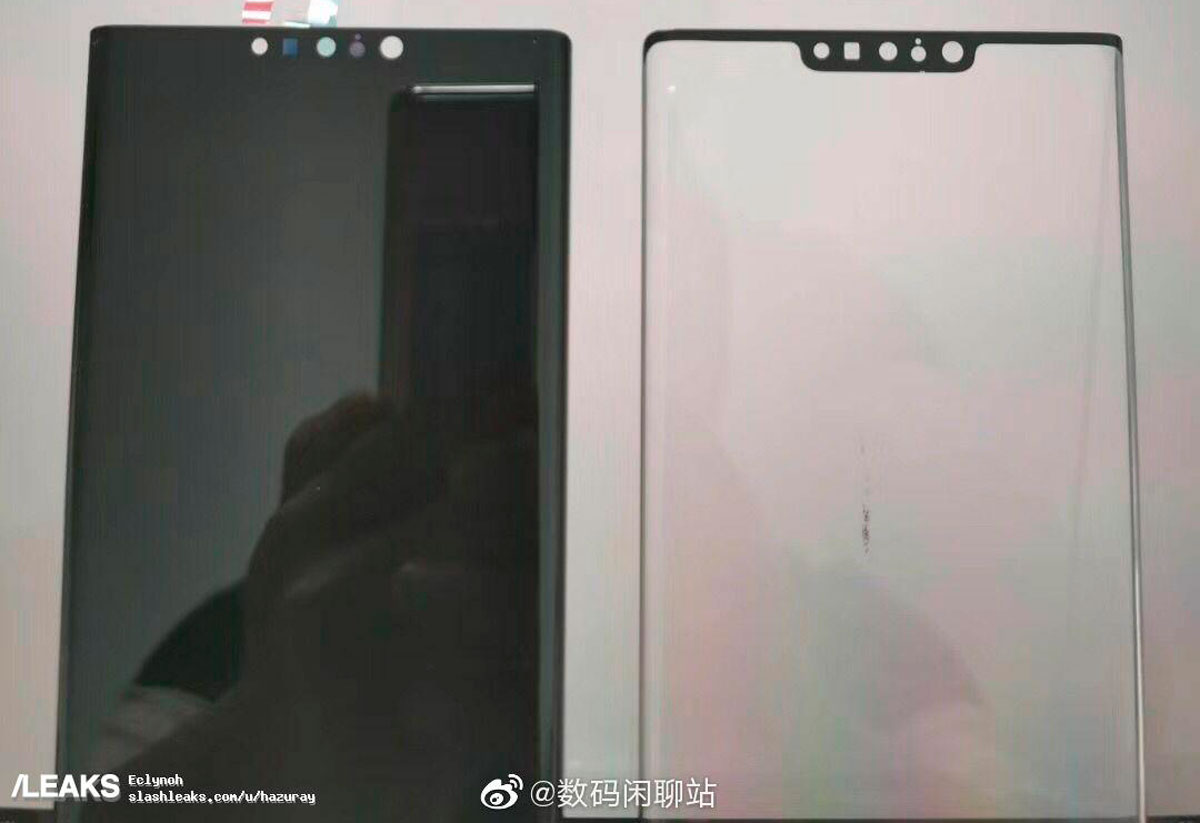 Aparece una imagen con el frontal del Huawei Mate 30