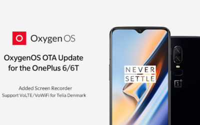 La grabación de pantalla llega a los OnePlus 6 y OnePlus 6T