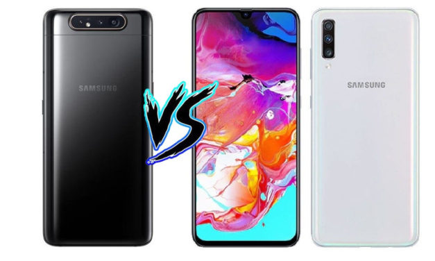 5 diferencias entre el Samsung Galaxy A80 y el Galaxy A70