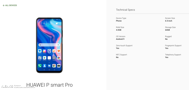 huawei-p-smart-pro-showed-up