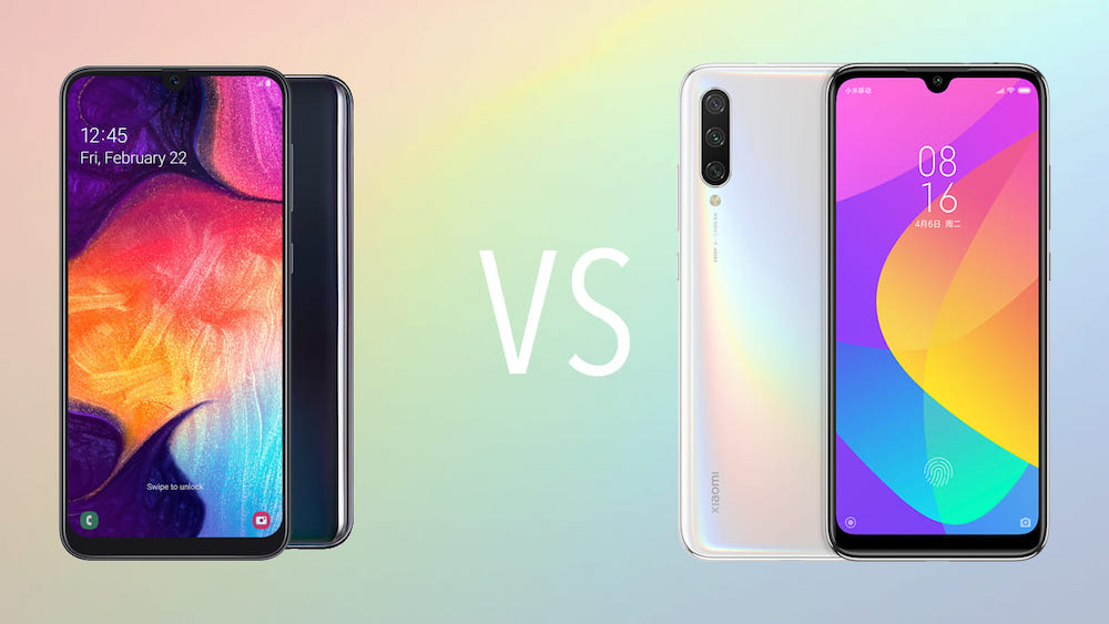 Comparativa Samsung Galaxy A50 vs Xiaomi Mi A3