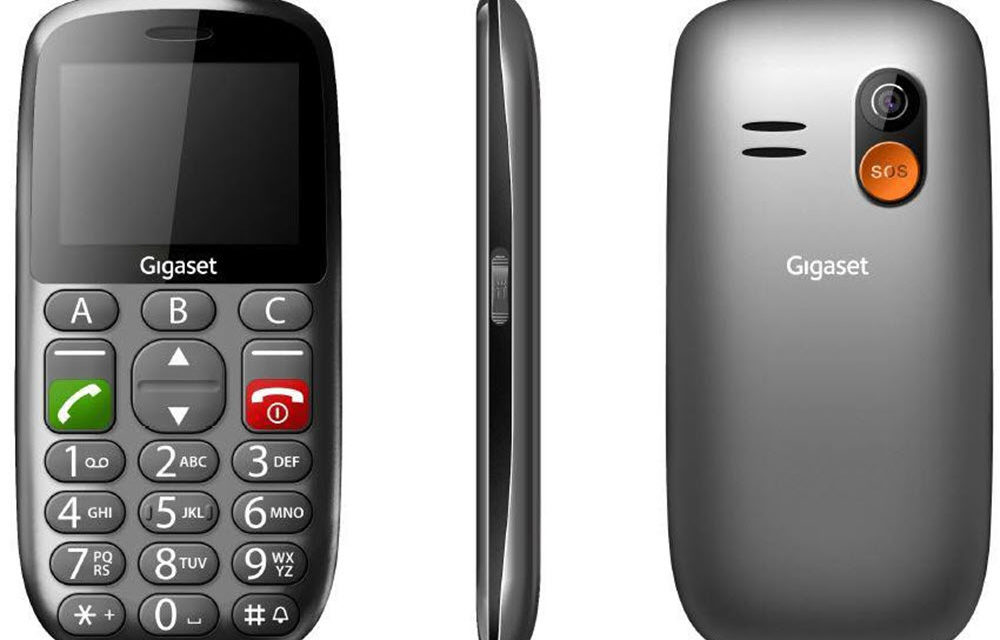 Gigaset GL390, móvil para mayores con cámara y botón de alarma