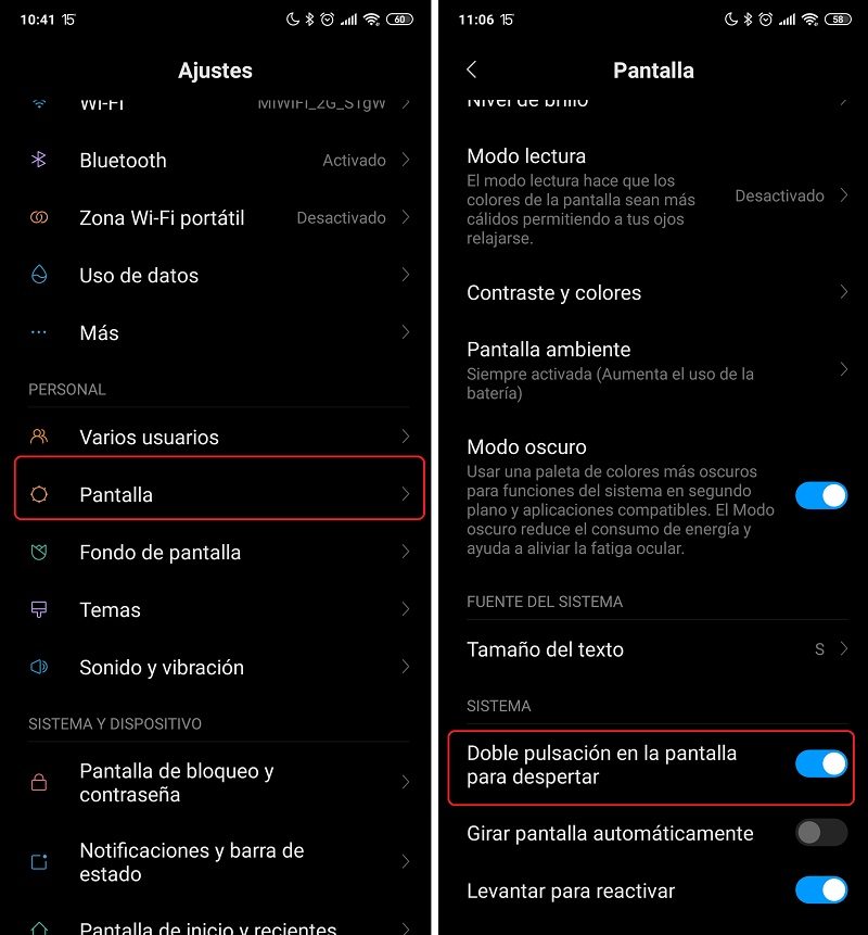 apagar pantalla