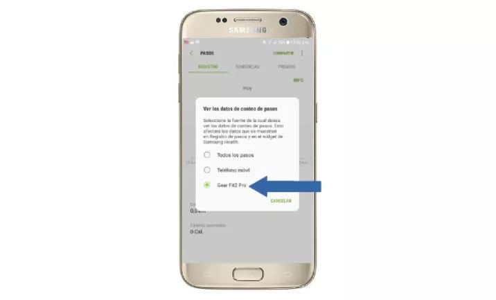 Samsung health no detecta pasos