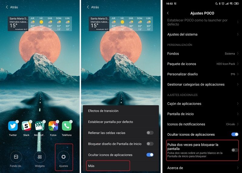 despertar pantalla