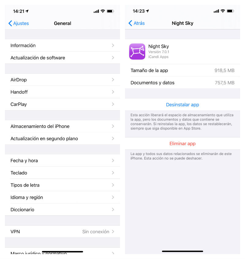 Todas las formas de borrar aplicaciones y liberar espacio en iOS 13 3