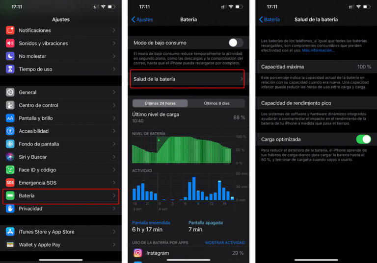 Condición de batería en iPhone ¿cuándo debo reemplazar la batería?