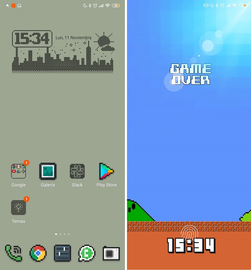 retro lcd theme