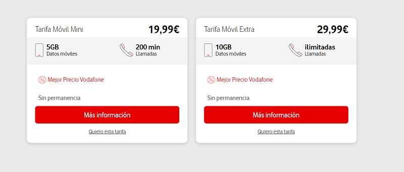 tarifas basicas vodafone