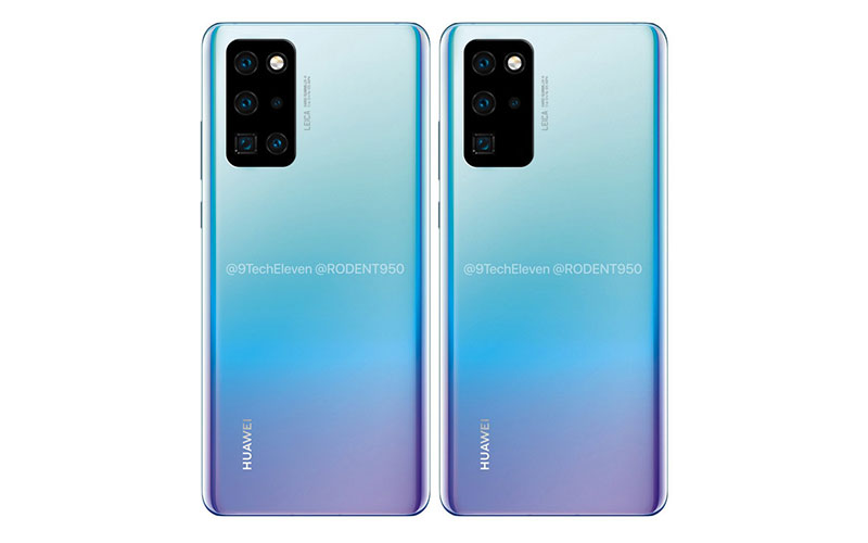 colores del Huawei P40 azul