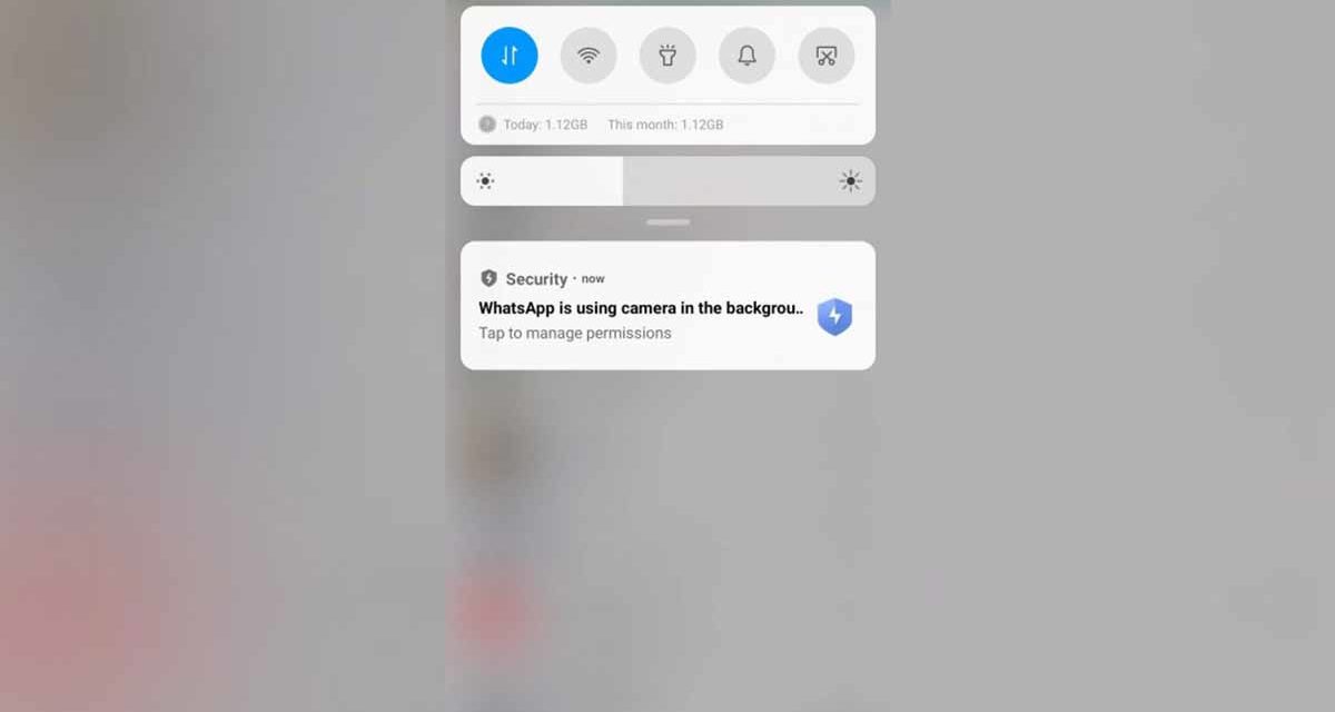 Cómo quitar la notificación de WhatsApp de Cámara en segundo plano en Xiaomi