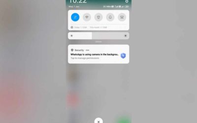 Cómo quitar la notificación de WhatsApp de Cámara en segundo plano en Xiaomi