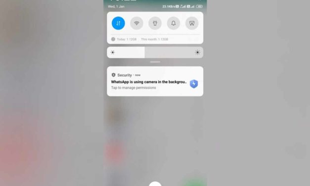Cómo quitar la notificación de WhatsApp de Cámara en segundo plano en Xiaomi