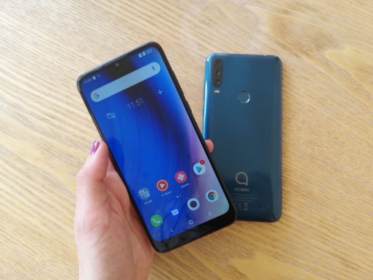 Alcatel 1S 2020 gris y azul
