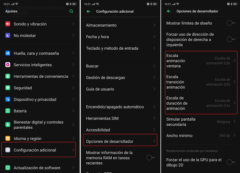 animaciones realme x2