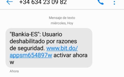 Ten cuidado con el SMS falso del número 697970686