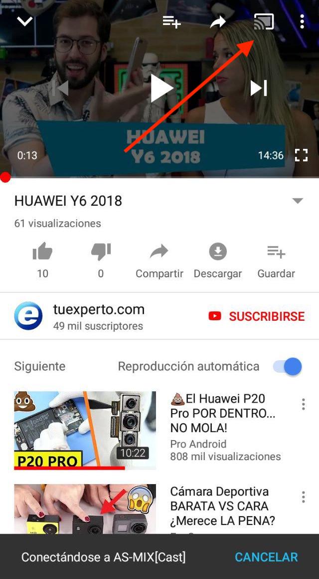 Conectar un móvil Huawei a la TV: 3 formas con cable y sin cable 2