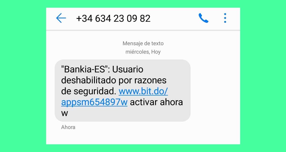 Ten cuidado con los mensajes de texto del número 603824551