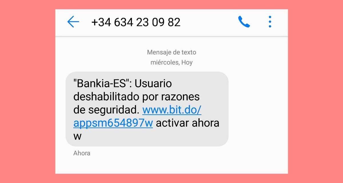 Ten cuidado con los SMS del número 603828305