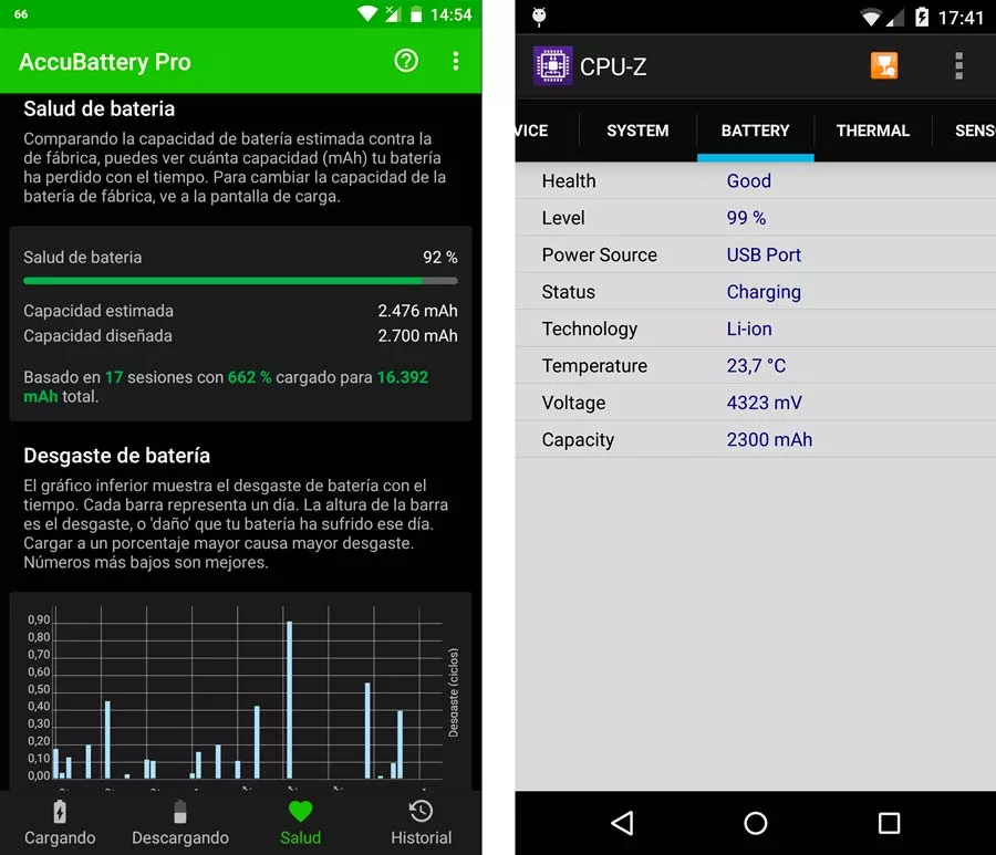 Dar derechos Marcado alivio Así puedes conocer la salud de la batería de tu móvil en Android