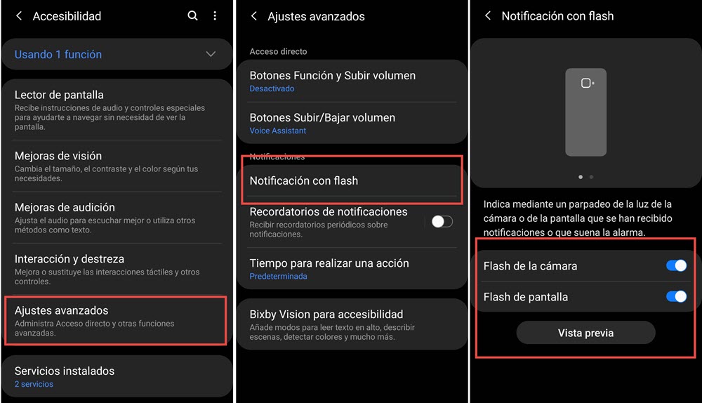Aproximación recoger fluctuar Cómo activar la luz de notificaciones en un móvil Samsung