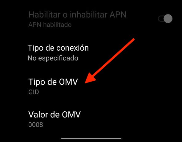 solucion el operador no permite que se anadan apns de tipo dun 1