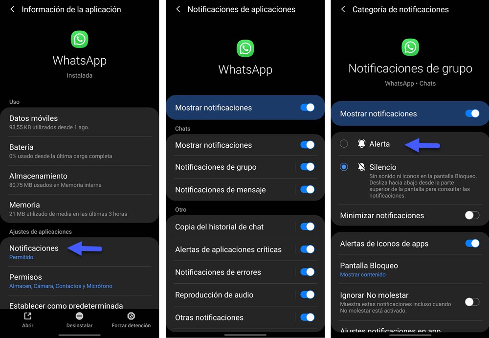 No suena WhatsApp en mi Samsung Galaxy: 5 posibles soluciones 3