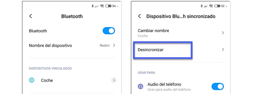 Xiaomi no conecta al Bluetooth del coche: 5 posibles soluciones 2