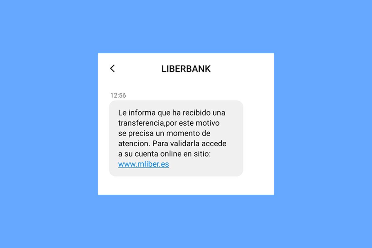 sms liberbank transferencia falsa