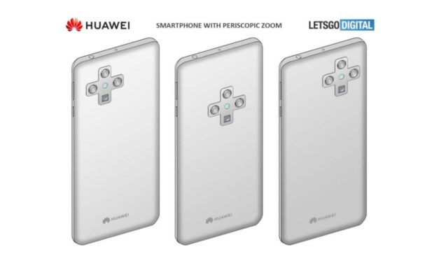 Huawei patenta una cámara de móvil que parece el mando de una consola
