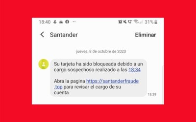 Ten cuidado con el falso SMS del 915123123 del Banco Santander, te contamos por qué