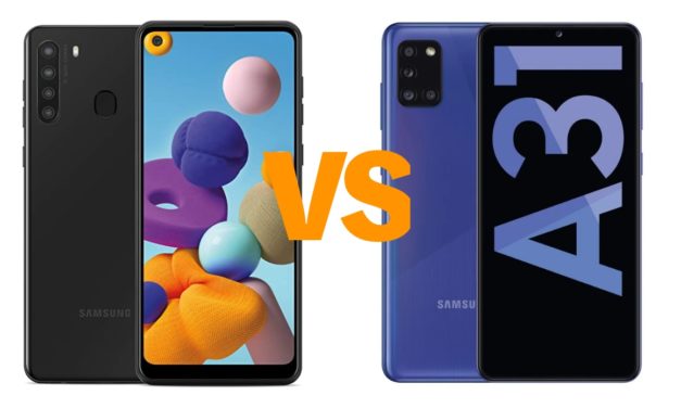Todas las diferencias entre el Samsung Galaxy A21 vs A31