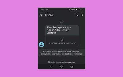 Reembolso por compra 189,90 euros: ten cuidado con el falso SMS de Bankia