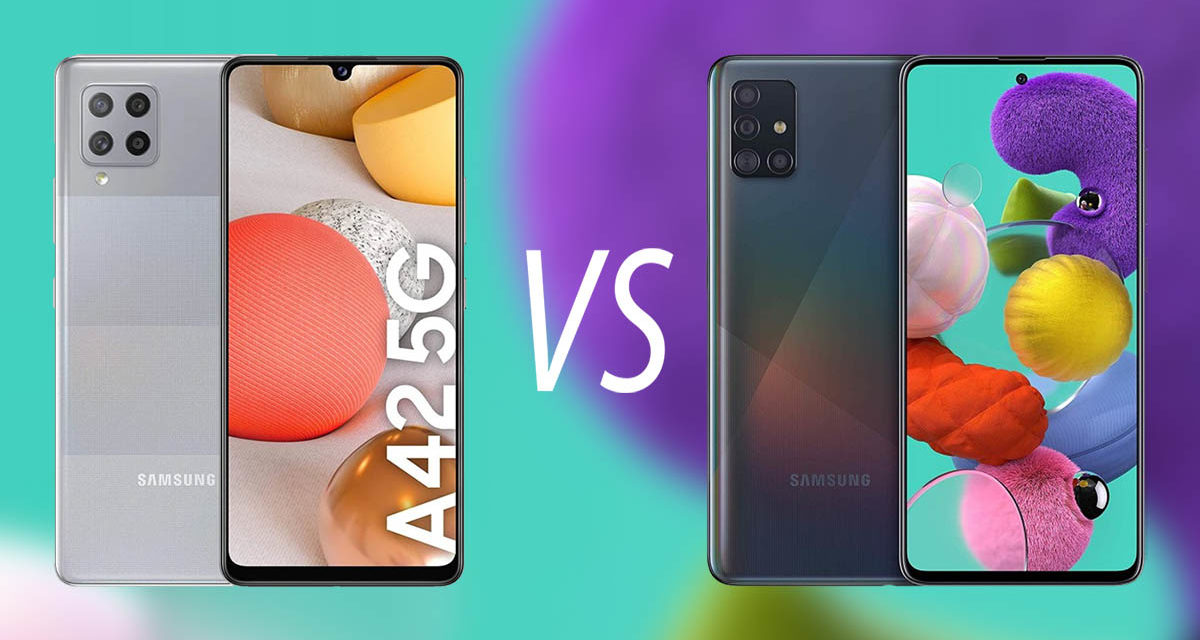 Samsung Galaxy A42 vs Galaxy A51, todas las diferencias que debes conocer