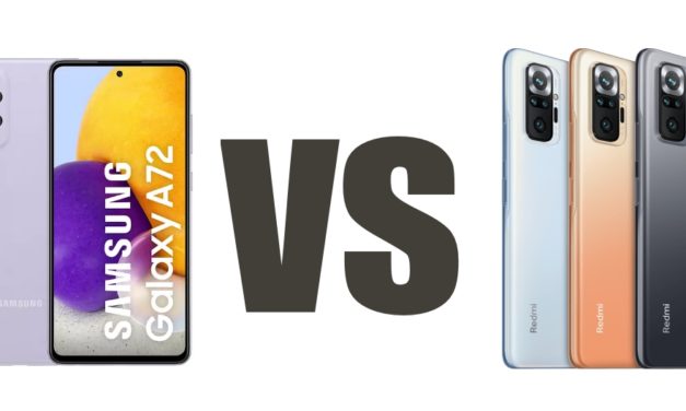 Samsung Galaxy A72 vs Xiaomi Redmi Note 10, todas las diferencias