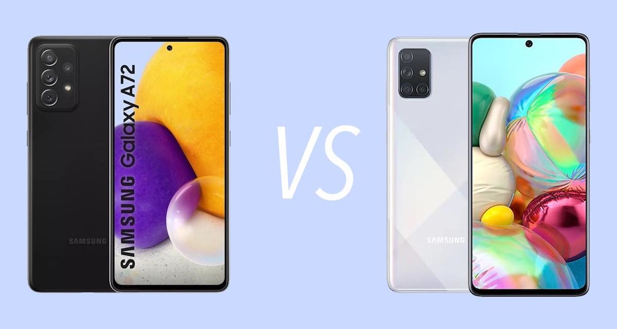 Samsung Galaxy A72 vs Galaxy A71, todas las diferencias que debes conocer