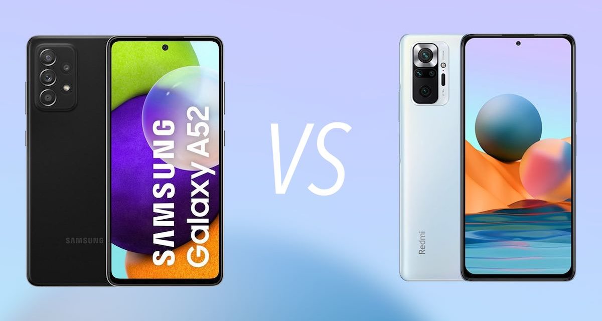 Samsung Galaxy A52 vs Xiaomi Redmi Note 10 Pro, todas las diferencias