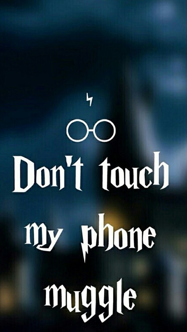 Fondo de pantalla Don't touch my phone muggle