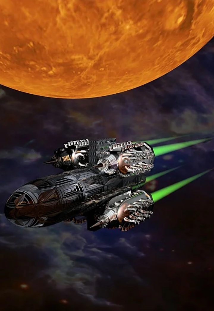 Wallpaper de nave espacial para el iPhone 12