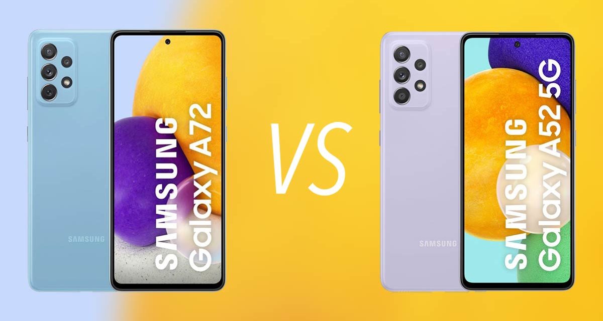 Samsung Galaxy A72 vs A52 5G, diferencias y cuál es mejor