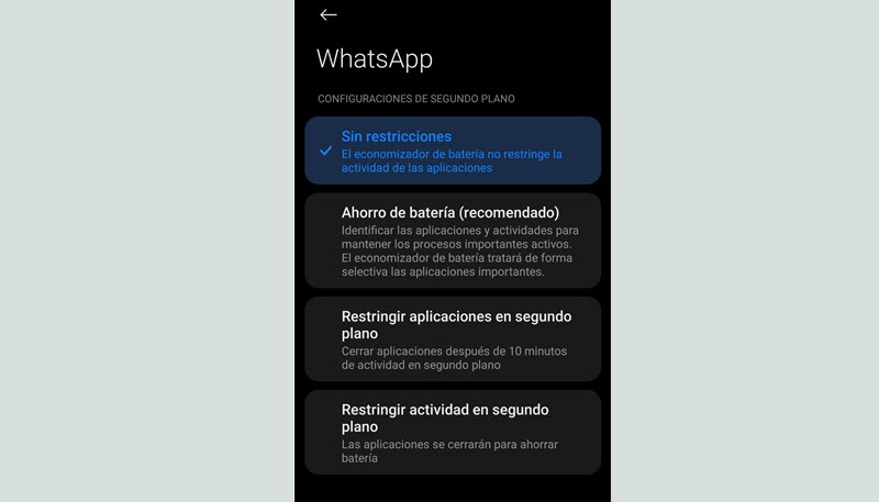 5 problemas de WhatsApp con móviles Xiaomi y su solución 4