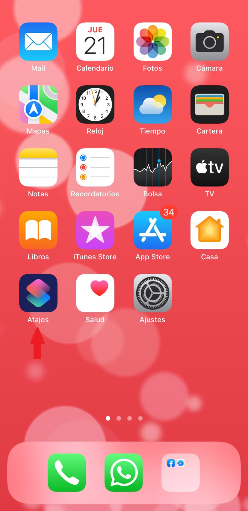 paso 1 cambiar iconos de aplicaciones en ios 15 iphone