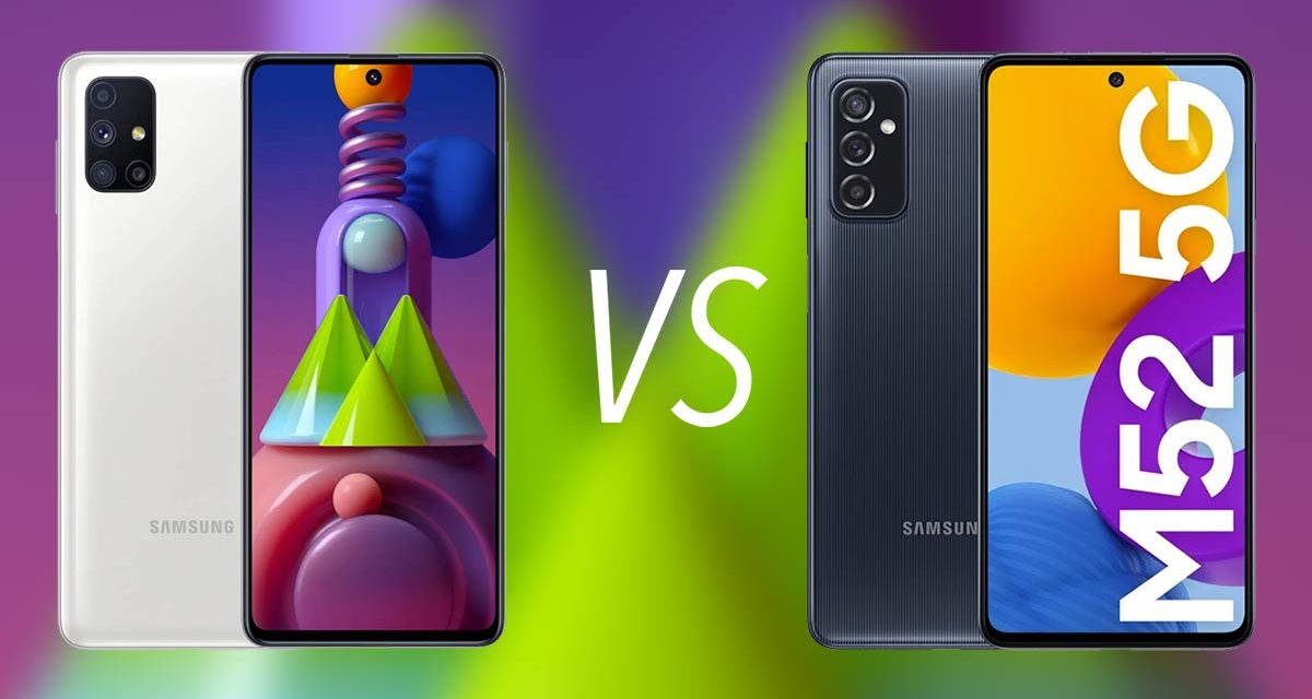 Samsung Galaxy M51 vs M52 5G, diferencias y cuál es mejor